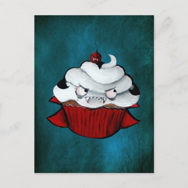 Carte Postale Sucré Vampire Cupcake (Devant)