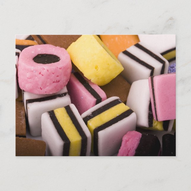 Carte postale Sucres Licorice (Devant)