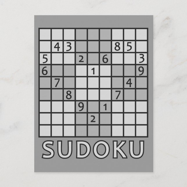 Carte postale SUDOKU (Devant)