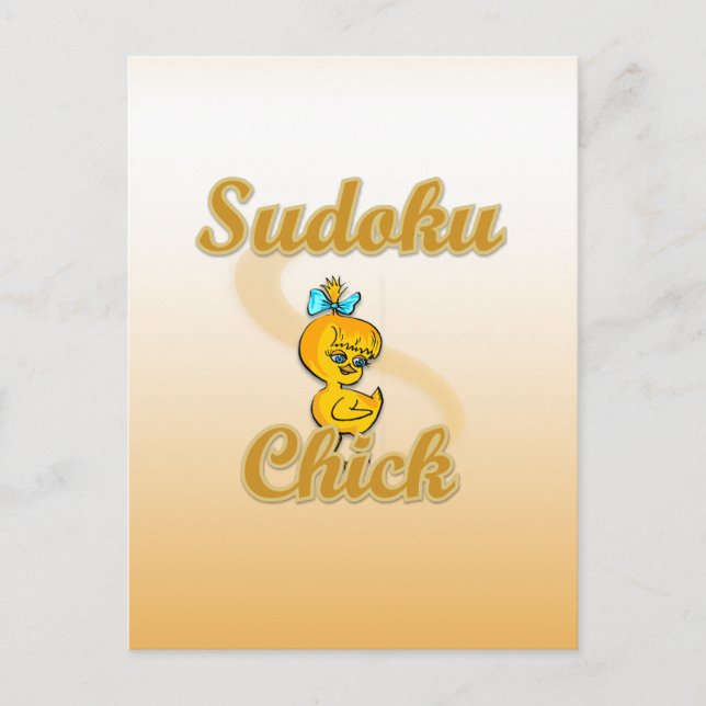 Carte Postale Sudoku Chick (Devant)
