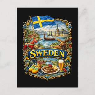 Carte Postale Suède