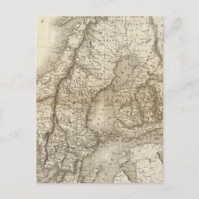 Carte Postale Suède, Danemark, Norvège (Devant)