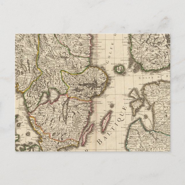 Carte Postale Suède, Norvège, Europe (Devant)