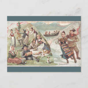Carte Postale Suède vintage