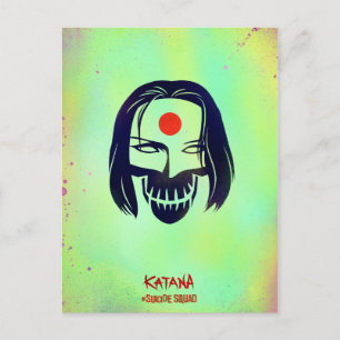 Carte Postale Suicide Squad   Katana Head Icon