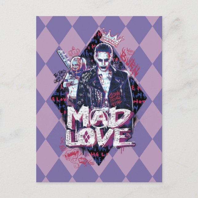 Carte Postale Suicide Squad | Mad Love (Devant)