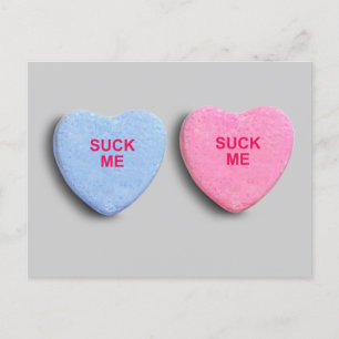 CARTE POSTALE SUIS-MOI LE COEUR DE CANDY