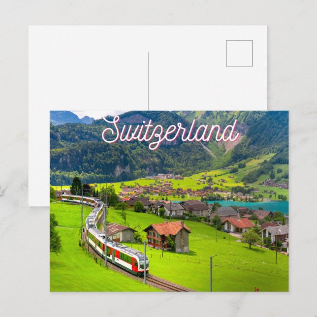 Carte Postale Suisse (Devant / Derrière)