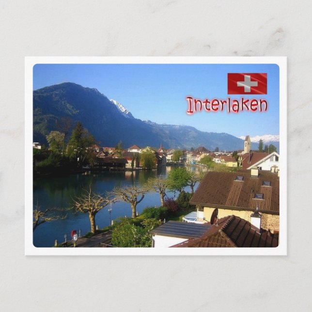 Carte Postale Suisse - Interlaken (Devant)