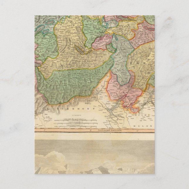 Carte Postale Suisse, Mont Blanc (Devant)