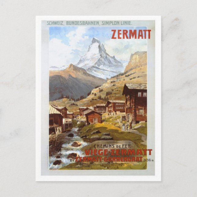 Carte Postale Suisse vintage - (Devant)