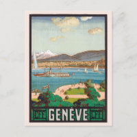 Suisse vintage Genève Suisse Voyages