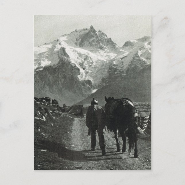 Carte Postale Suisse vintage région de Jungfrau (Devant)