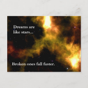 Carte Postale Suivez vos rêves aux étoiles