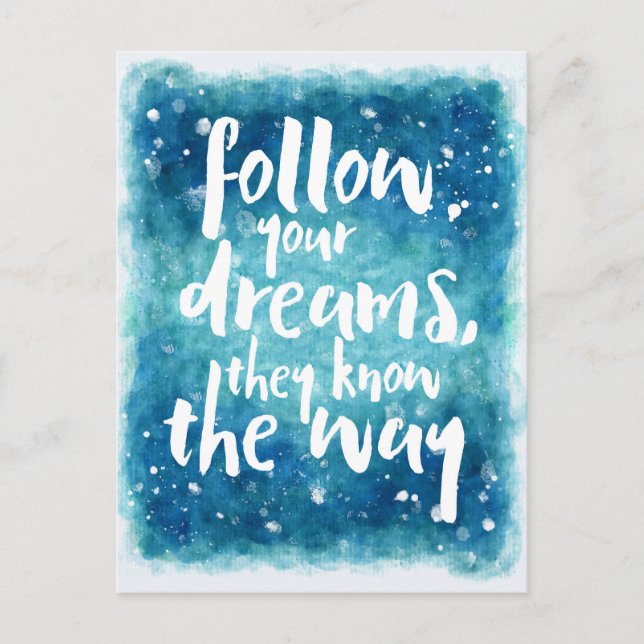 Carte Postale Suivez votre devis Dreams (Devant)