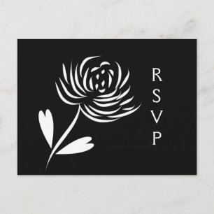 Carte postale Sumi-e Style Chrysanthemum RSVP