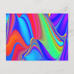 Carte Postale Summerfeel, Rainbowart 3D Abstrait