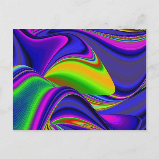 Carte Postale Summerrainbow, Rainbowart 3D Abstrait (Devant)