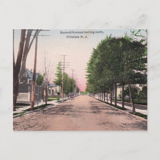 Carte Postale Summit Ave, Hillsdale, New Jersey (Devant)