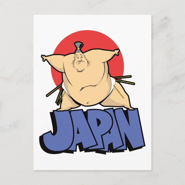 Carte Postale Sumo du Japon (Devant)
