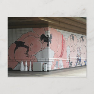 Carte Postale Sumo Mural Art