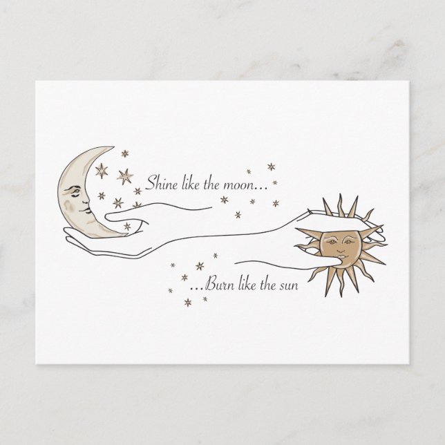 Carte postale Sun et Moon (Devant)