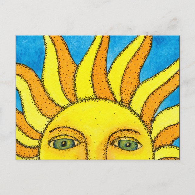 Carte postale Sun été (Devant)