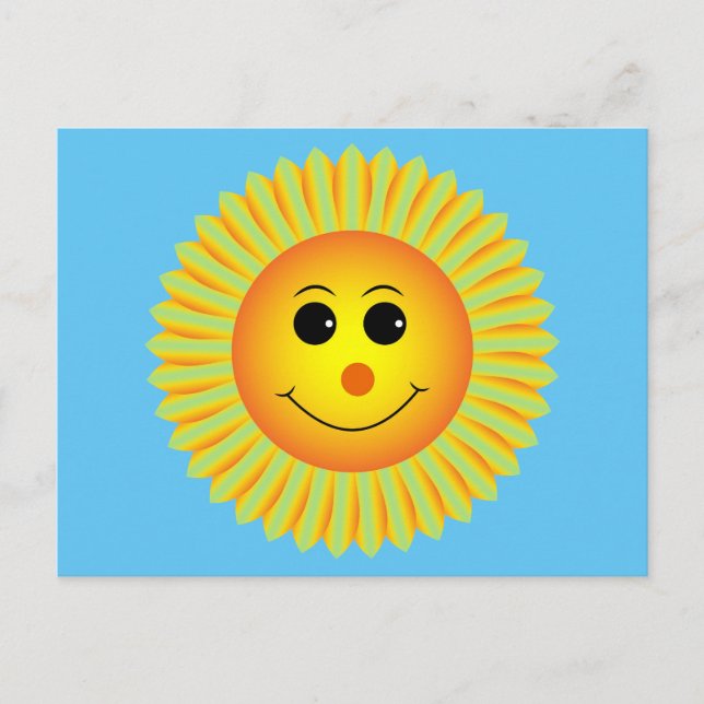 Carte postale Sun Get Well Smiling (Devant)