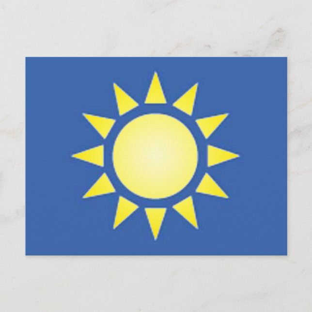 Carte postale Sun jaune (Devant)