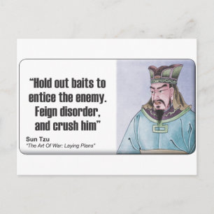Carte Postale Sun Tzu : Trouble de l'alimentation