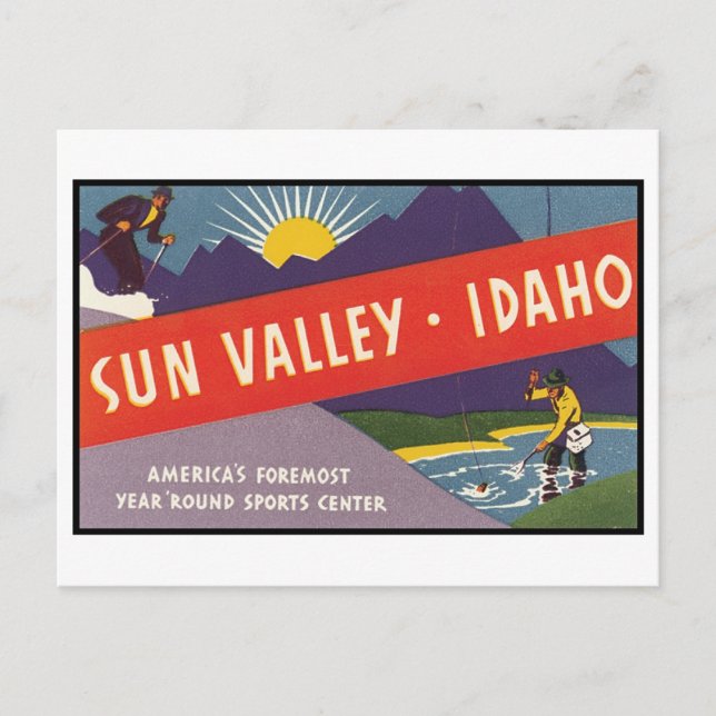 Carte Postale Sun Valley Idaho (Devant)