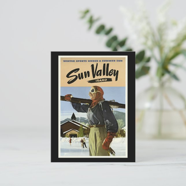 Carte Postale Sun Valley, Idaho Voyage (Debout devant)