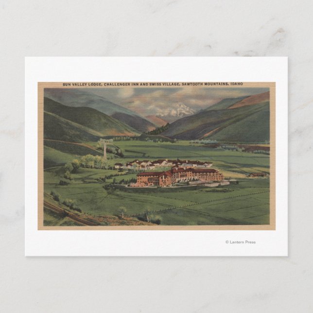 Carte Postale Sun Valley, IDView de Sun Valley Lodge (Devant)
