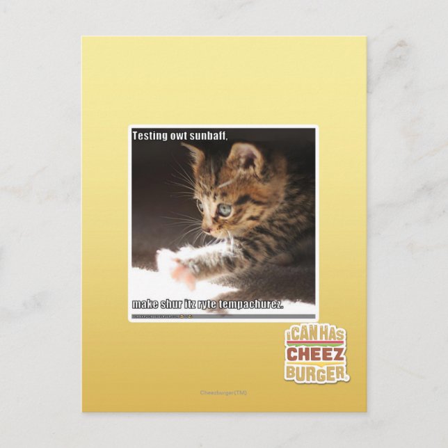 Carte Postale Sunbaff d'owt d'essai (Devant)