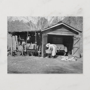 Carte Postale Sunbonnet Ladies on Wash Day, 1936