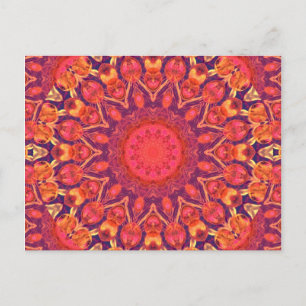 Carte Postale Sunburst, Abstraite Star Circle Dance