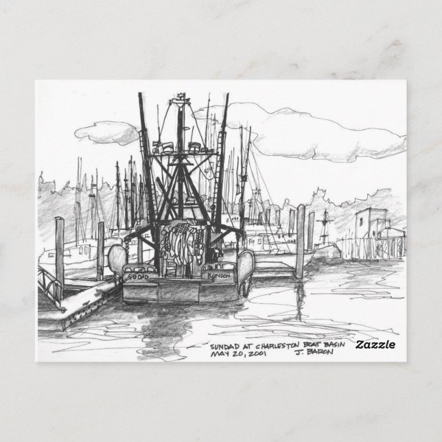 Carte Postale Sundad à la cuvée, Charleston, Oregon (Dos)