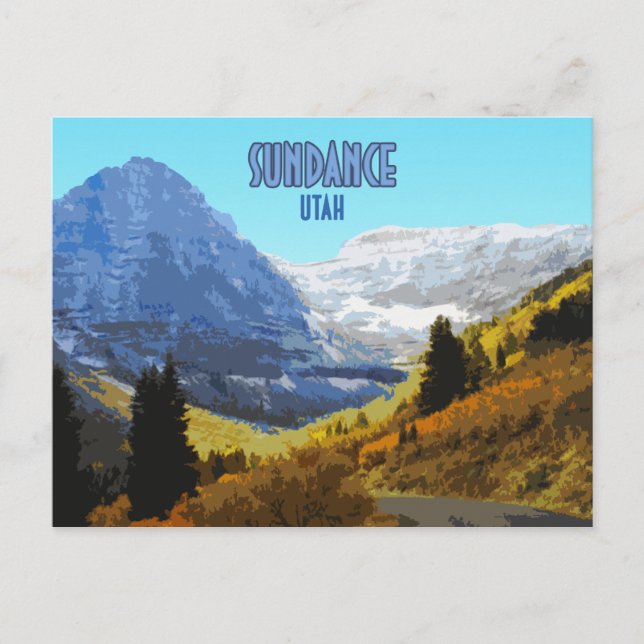 Carte Postale Sundance Utah Mountains Vintage (Devant)
