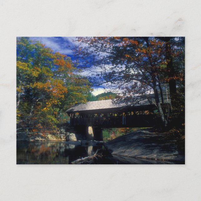 Carte Postale Sunday River Artistes Pont couvert Maine (Devant)