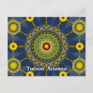 Carte postale Sunflower Mandala Array