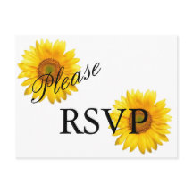 Carte postale Sunflower RSVP