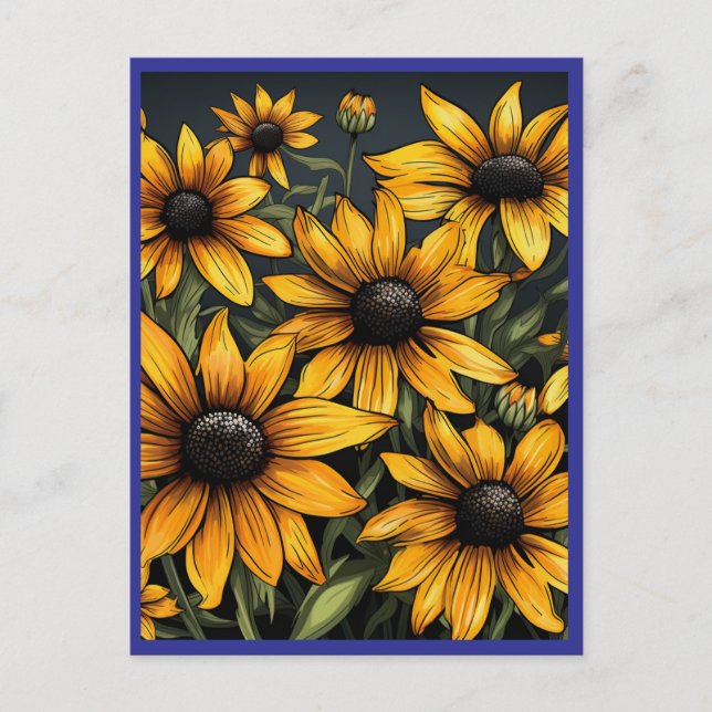 CARTE POSTALE SUNFLOWERS #1 (Devant)