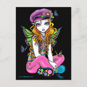 Carte postale "Sunny" Candead Butfly Rainbow Fairy