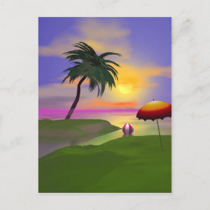 Carte Postale Sunny Island Beach Vacances