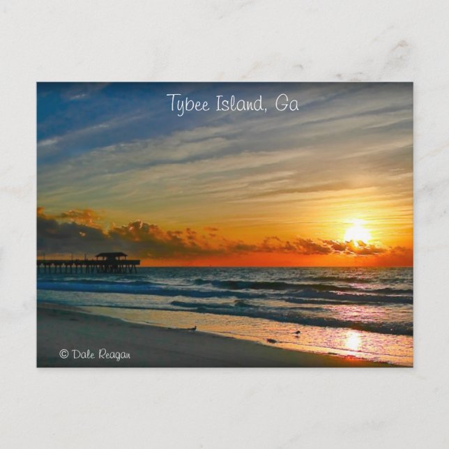 Carte Postale Sunrise - Île Tybee (Devant)