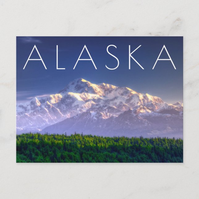 Carte Postale Sunrise Kisses Mt. McKinley | chaîne Alaska (Devant)