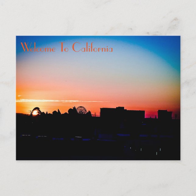 Carte postale Sunset Anaheim (Devant)