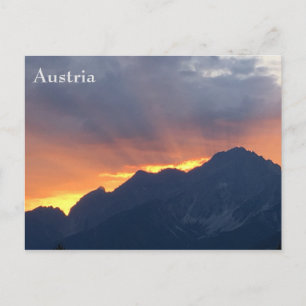 Carte postale Sunset autrichienne