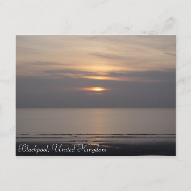 Carte Postale Sunset Blackpool (Devant)
