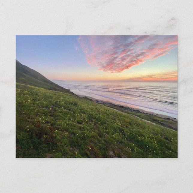 Carte Postale Sunset California Coast (Devant)